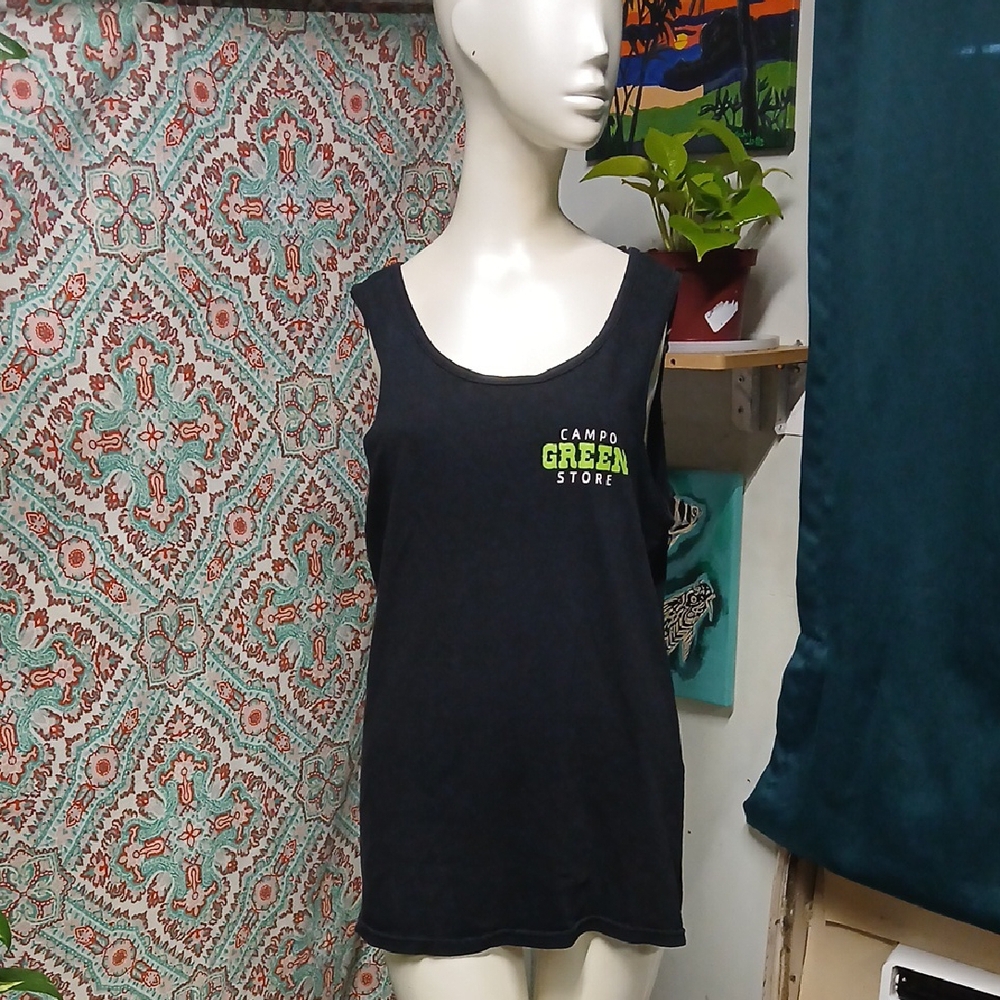 Gildan Campo Green Store Scoop Neck Tank Top, Size M